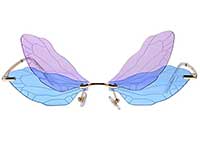 LUOEM Randlose Libellenflügel-Sonnenbrille