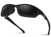Polarisierte Sport-Sonnenbrille Herren, schwarz (UV400) von Occffy