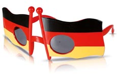 WM-Brille mit Deutschlandflagge