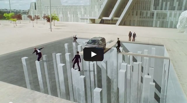 Cooles Video mit optischen Illusionen (Honda Video-Werbeoclip)