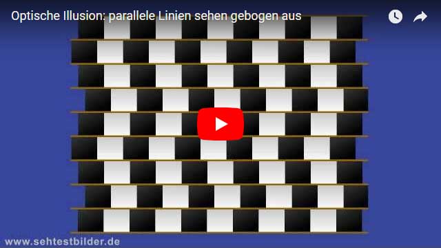Optische Illusion: Parallele Linien?